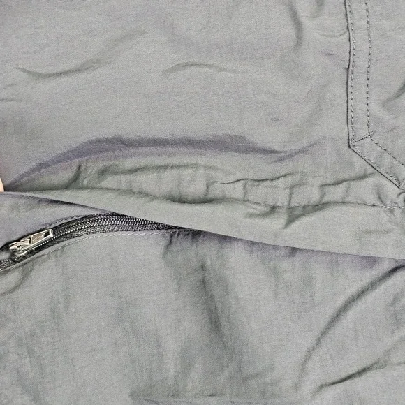 Eddie Bauer Pants Mens XL 30 Gray Convertible Cargo Hiking Zip Off Nylon Belted - Picture 6 of 14